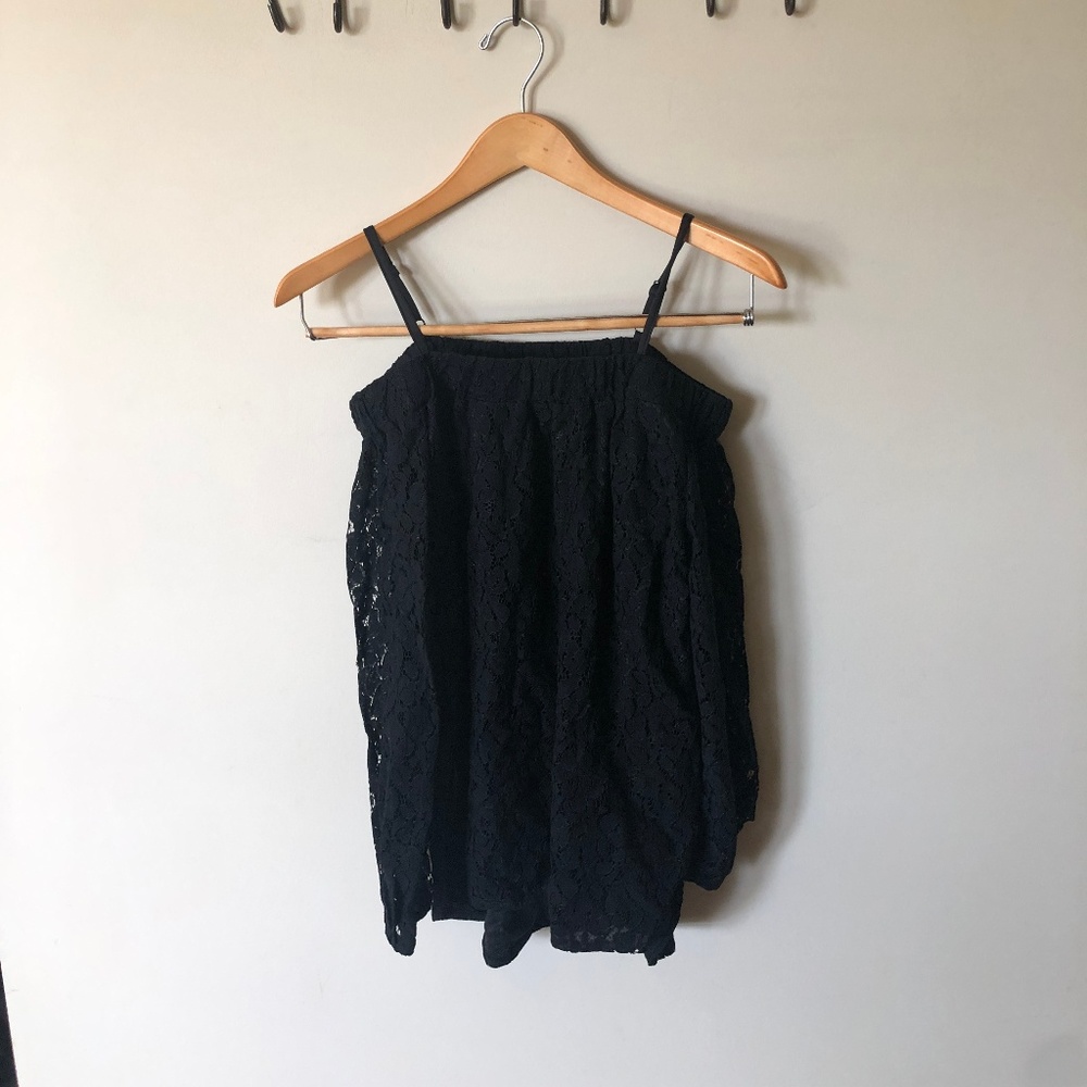 Lace off the shoulder top